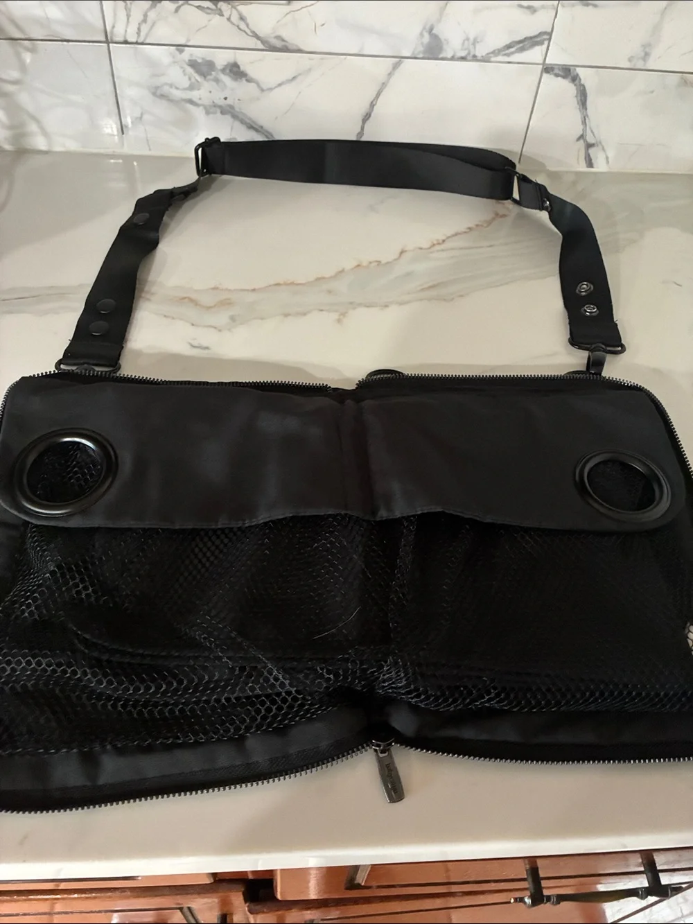 Vintage Baby Cargo stroller diaper messenger bag that clips attach to stroller